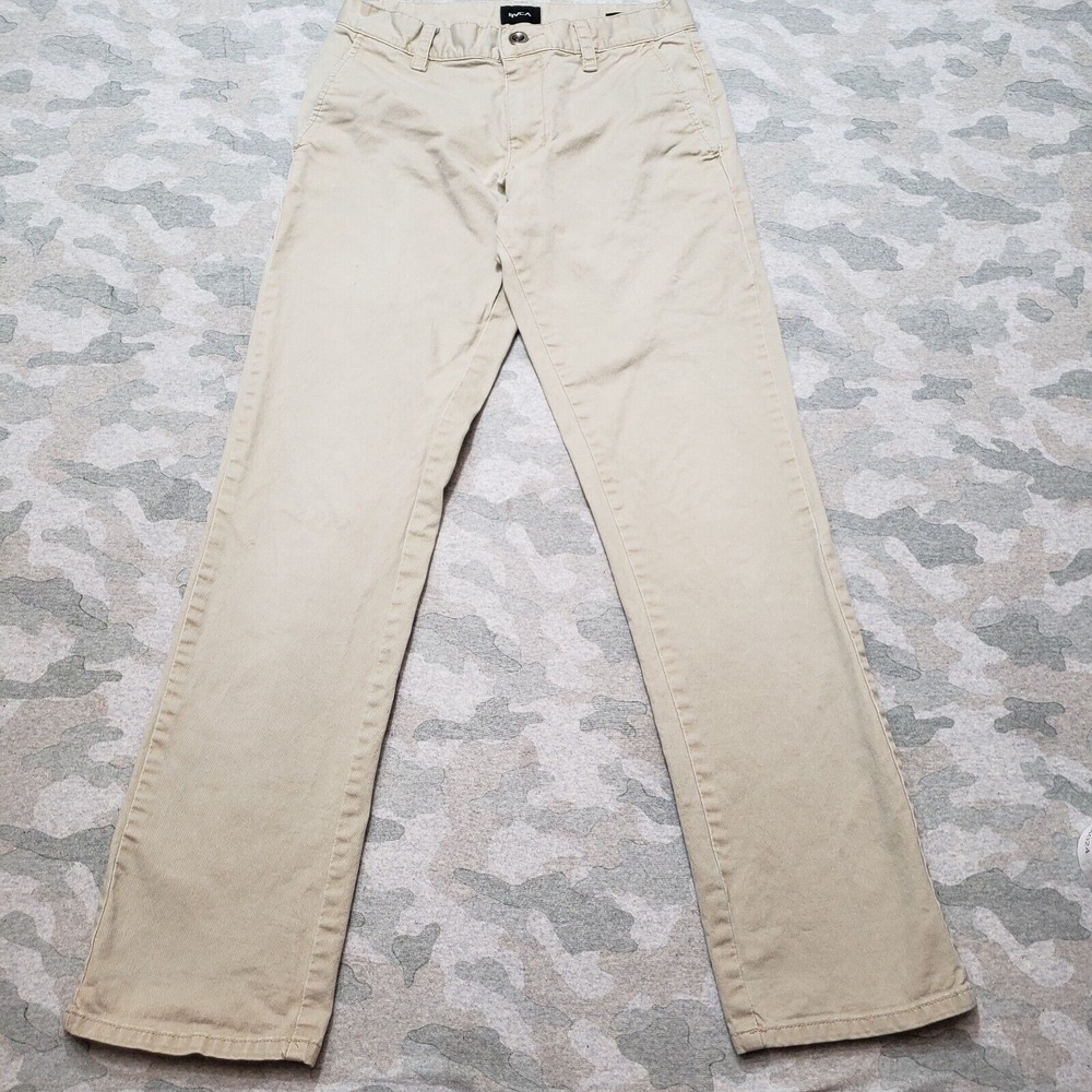 RVCA Pants Mens 29 Tan‎ All Time Chino Straight Leg